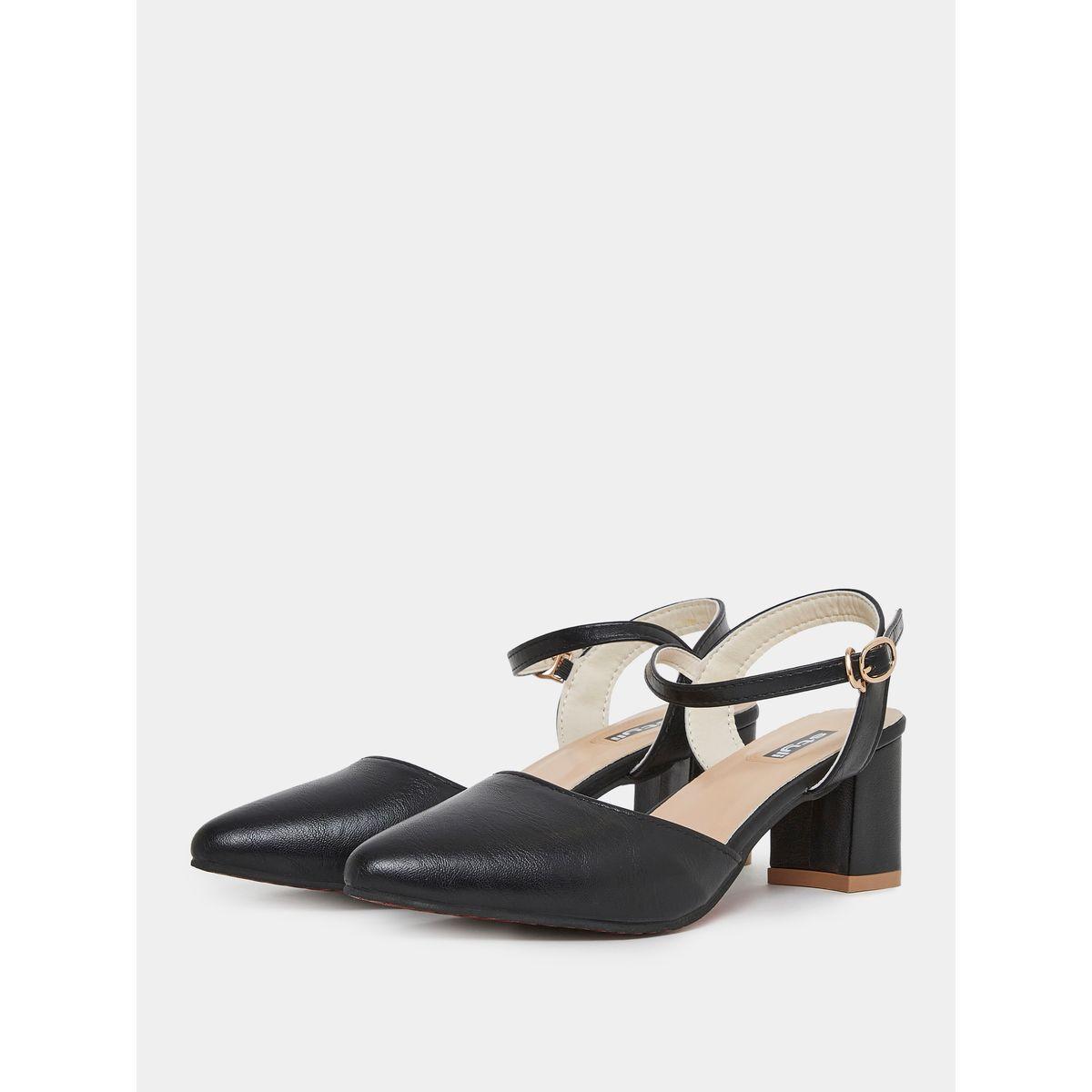 Styli Pointed Toe Block Heel Pump with Ankle Strap-women-shoes-heels-image-2