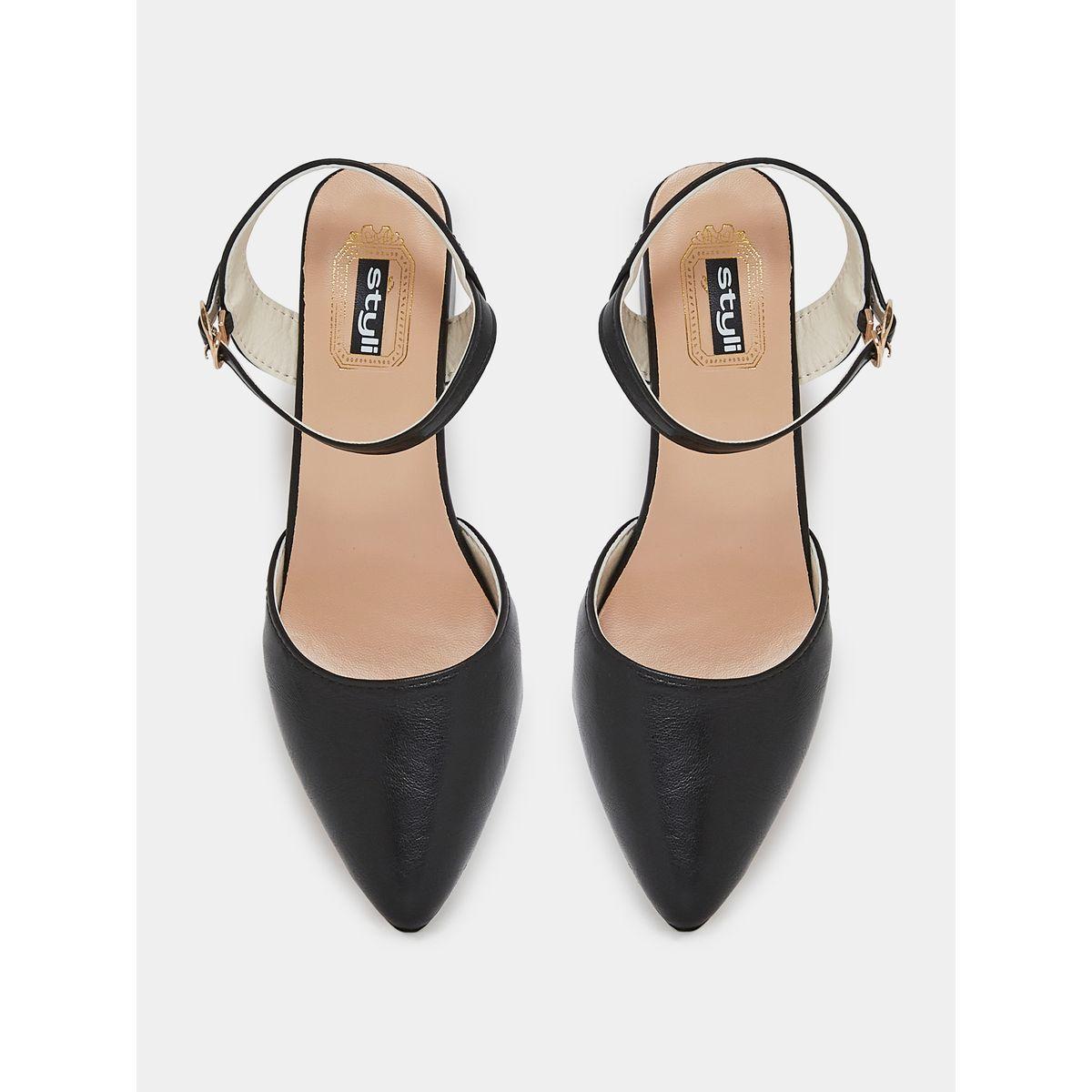 Styli Pointed Toe Block Heel Pump with Ankle Strap-women-shoes-heels-image-5