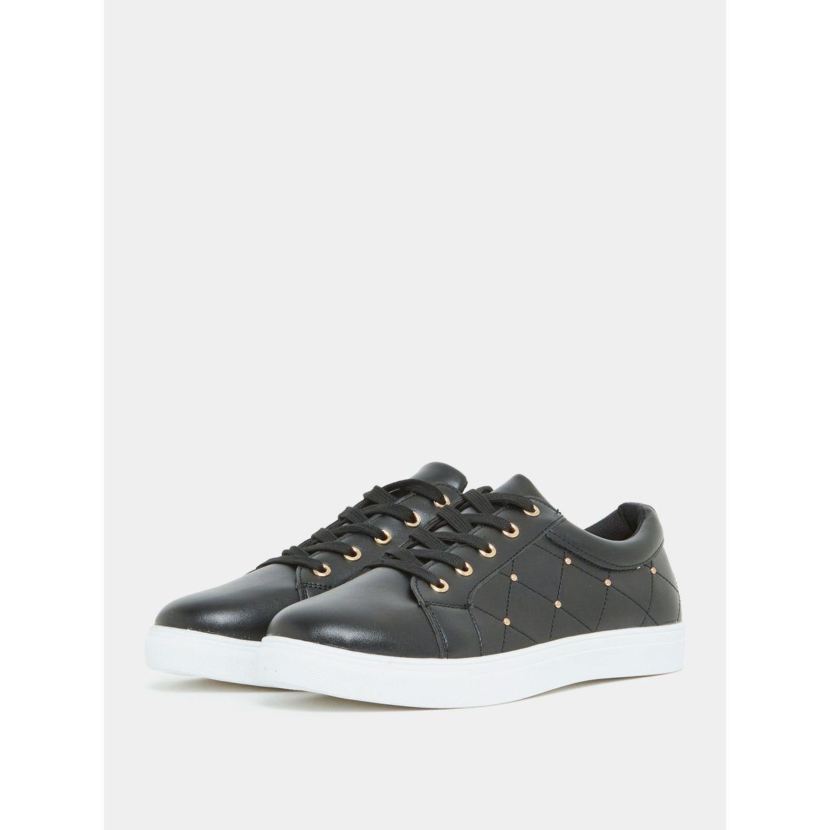حذاء سنيكرز بتفاصيل درزات مع رباط غلق-women-shoes-sneakers-image-2