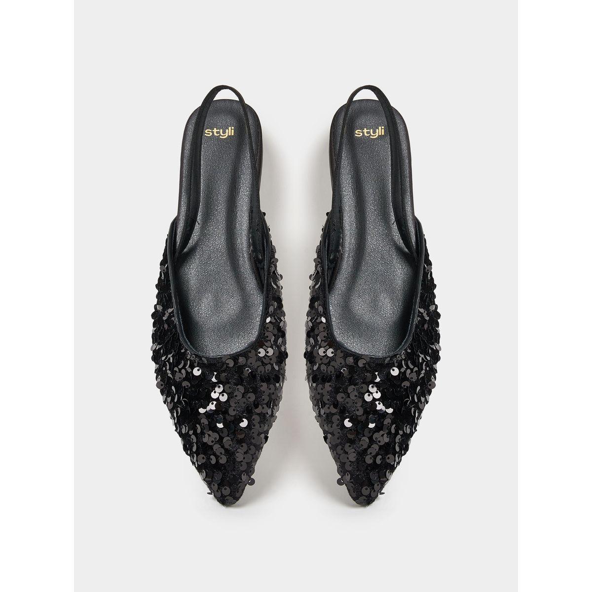 Styli Embellished Sling Back Sandals-women-shoes-heels-image-6