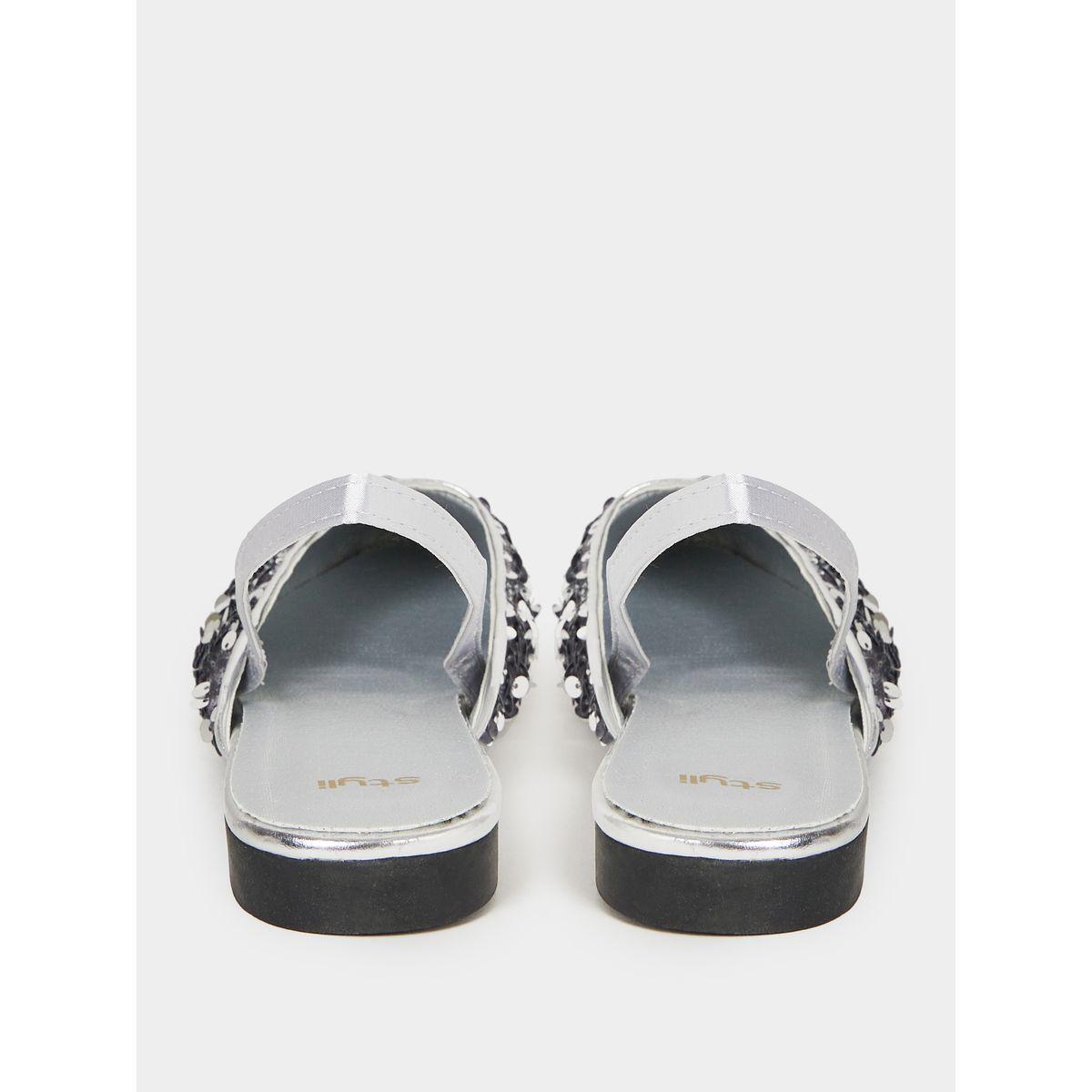 صندل منمق بالترتر مع سير خلفي-women-shoes-heels-image-4