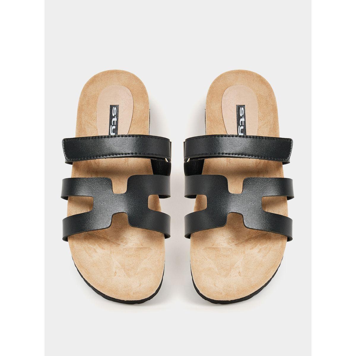 Styli Multi Strap Velcro Sandals-women-shoes-sandals-flats-image-6