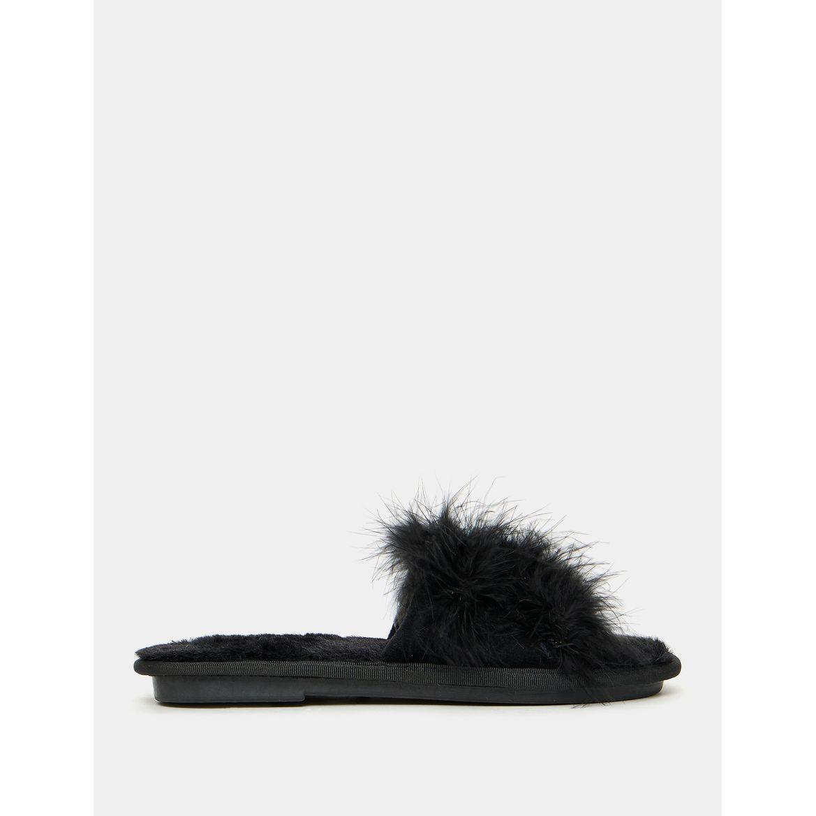 Styli Faux Fur Fluff Bedroom Slippers-women-shoes-bedroomslippers-image-2