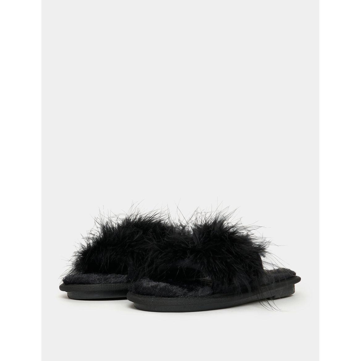 Styli Faux Fur Fluff Bedroom Slippers-women-shoes-bedroomslippers-image-3