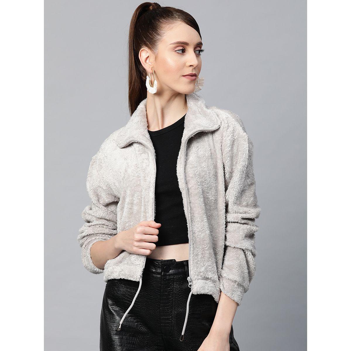 Faux Fur Jacket with Drawstring Hem-women-winterwear-coatsandjackets-jackets-image-1