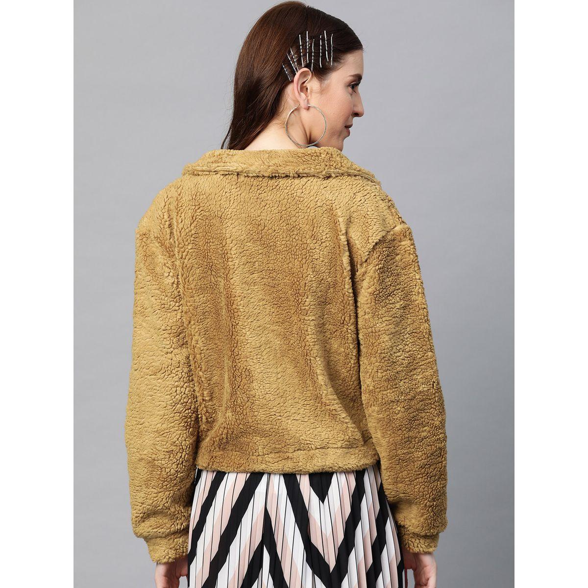 Sassafras X Styli Faux Fur Jacket with Drawstring Hem-women-winterwear-coatsandjackets-jackets-image-3