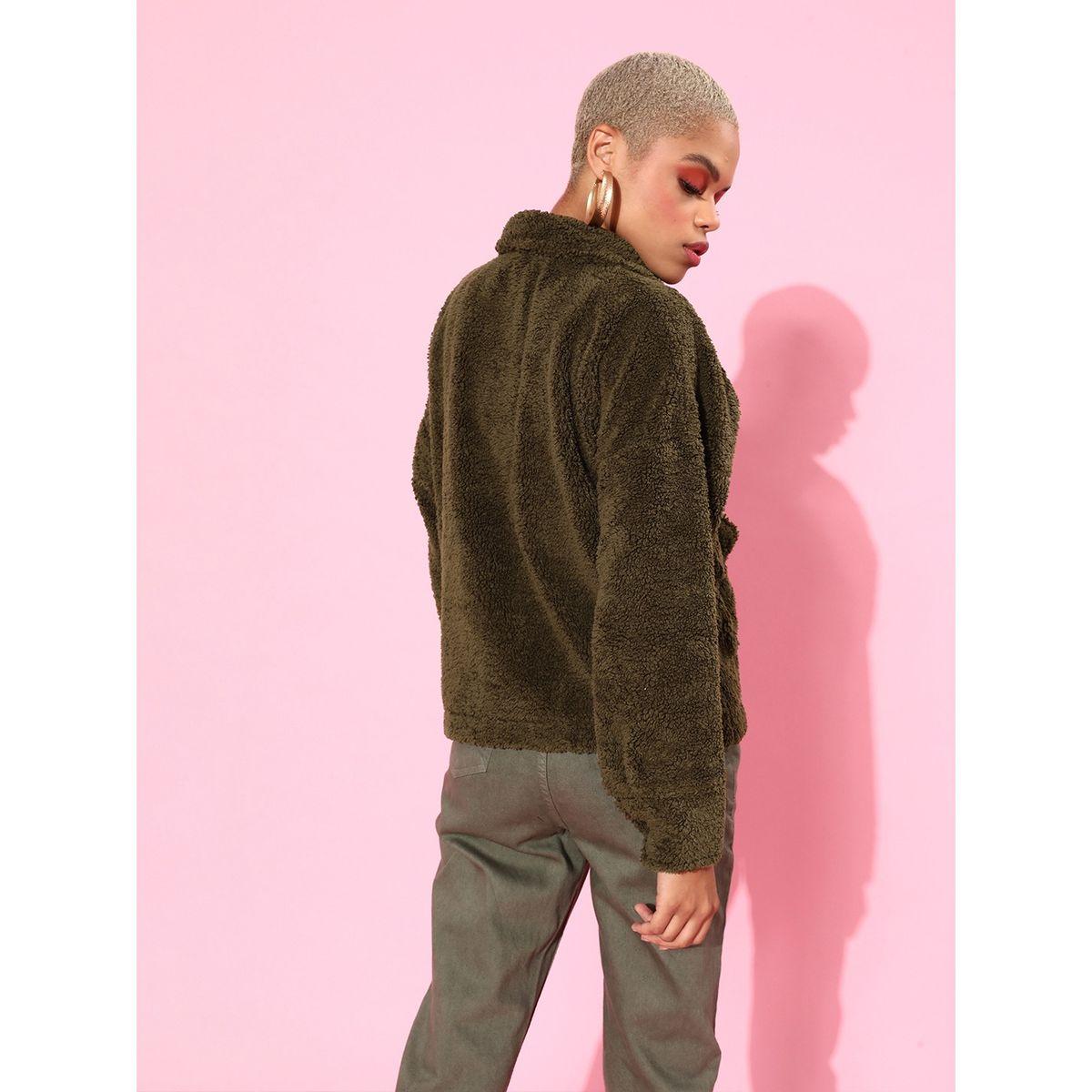 Faux Fur Oversized Jacket with Flap Pocket-women-winterwear-coatsandjackets-jackets-image-4