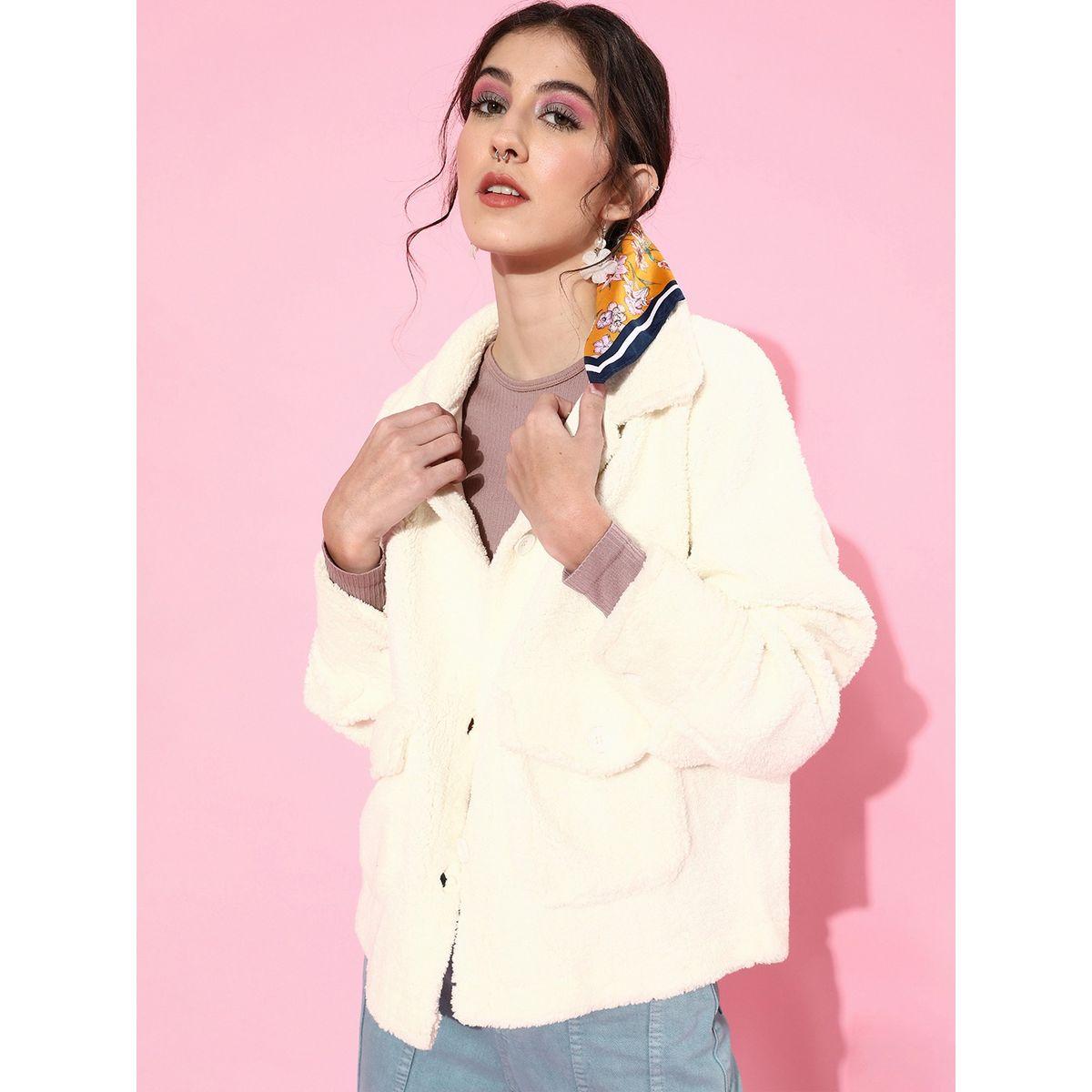 Faux Fur Oversized Jacket with Flap Pocket-women-winterwear-coatsandjackets-jackets-image-3