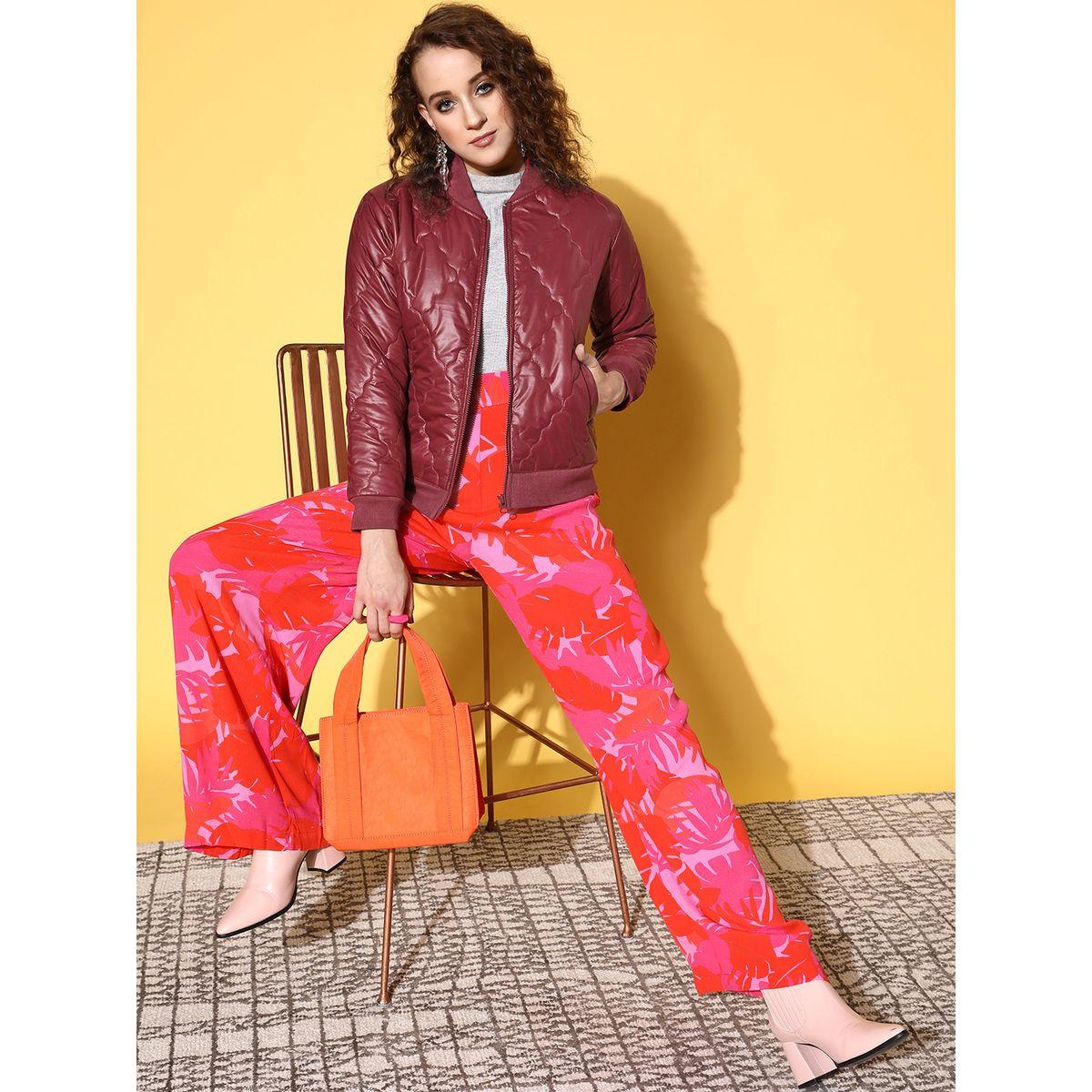 Front Pockets Puffer Bomber Jacket-women-winterwear-coatsandjackets-jackets-image-1