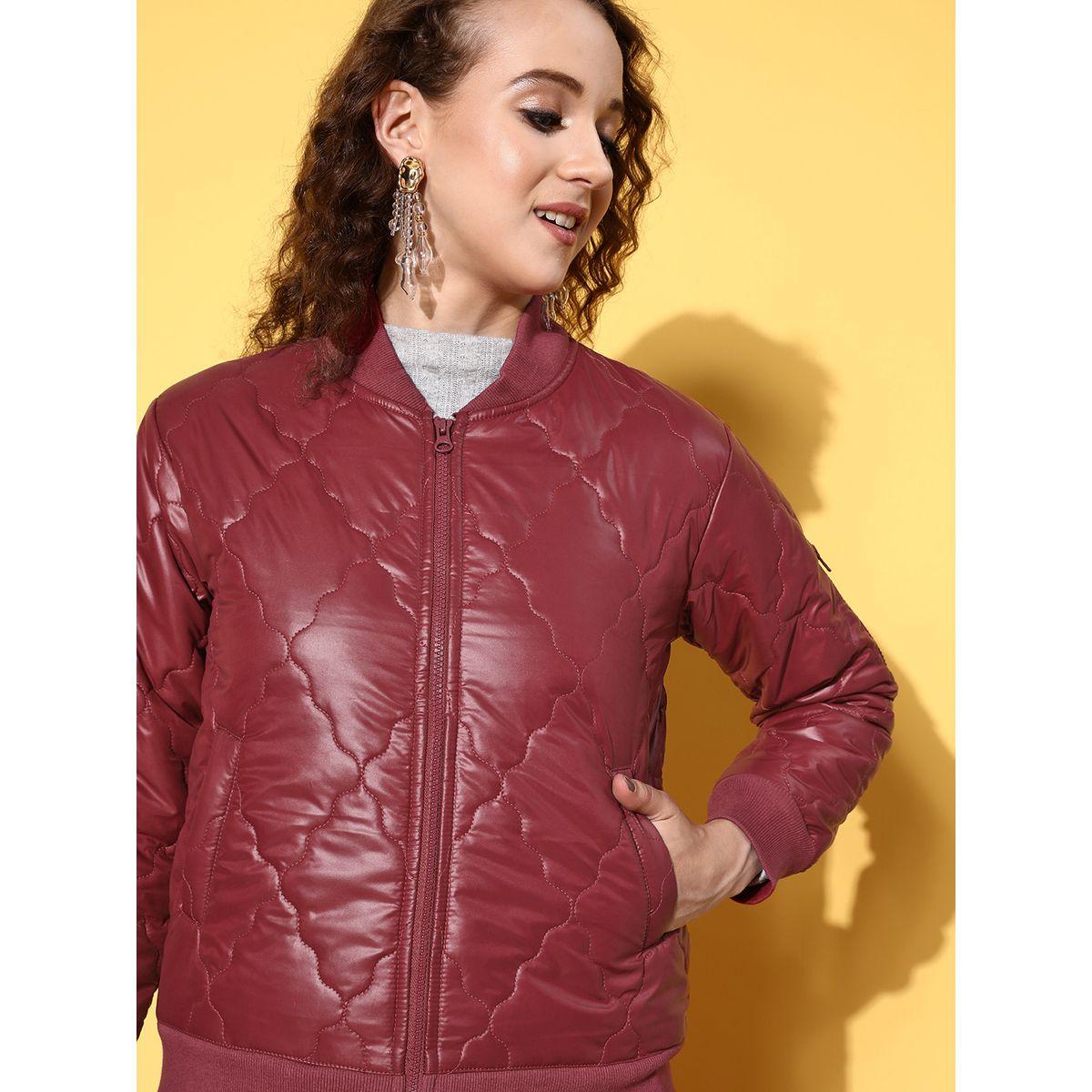 Front Pockets Puffer Bomber Jacket-women-winterwear-coatsandjackets-jackets-image-4