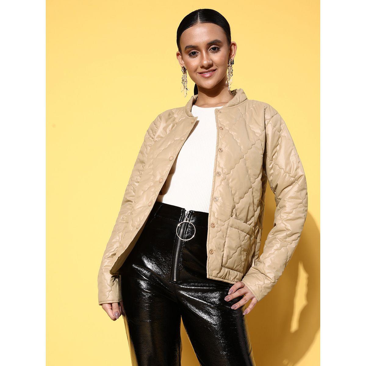 Patch Pockets Puffer Jacket with Buttons-women-winterwear-coatsandjackets-jackets-image-1