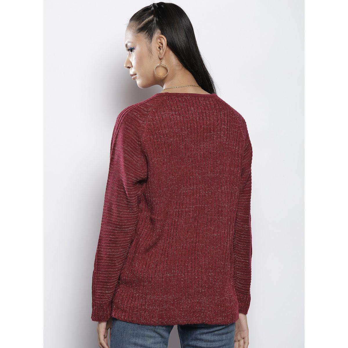 Rib Knit Round Neck Full Sleeve Sweater-women-clothing-cardigansandjumpers-jumpers-image-4