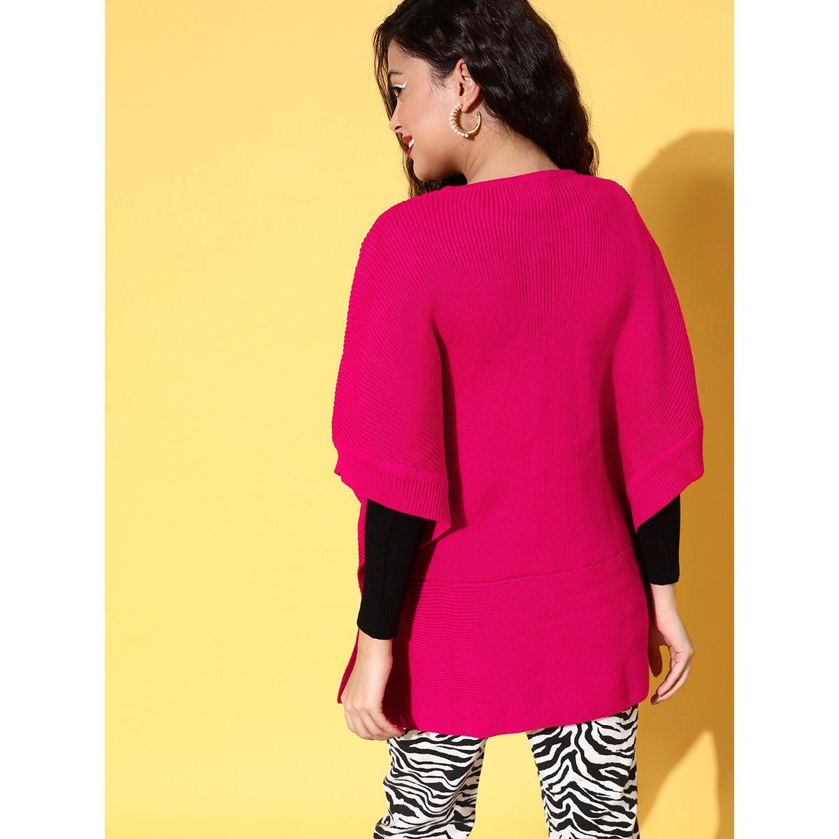 Sassafras X Styli Knit Side Button Poncho Sweater-women-clothing-cardigansandjumpers-jumpers-image-5