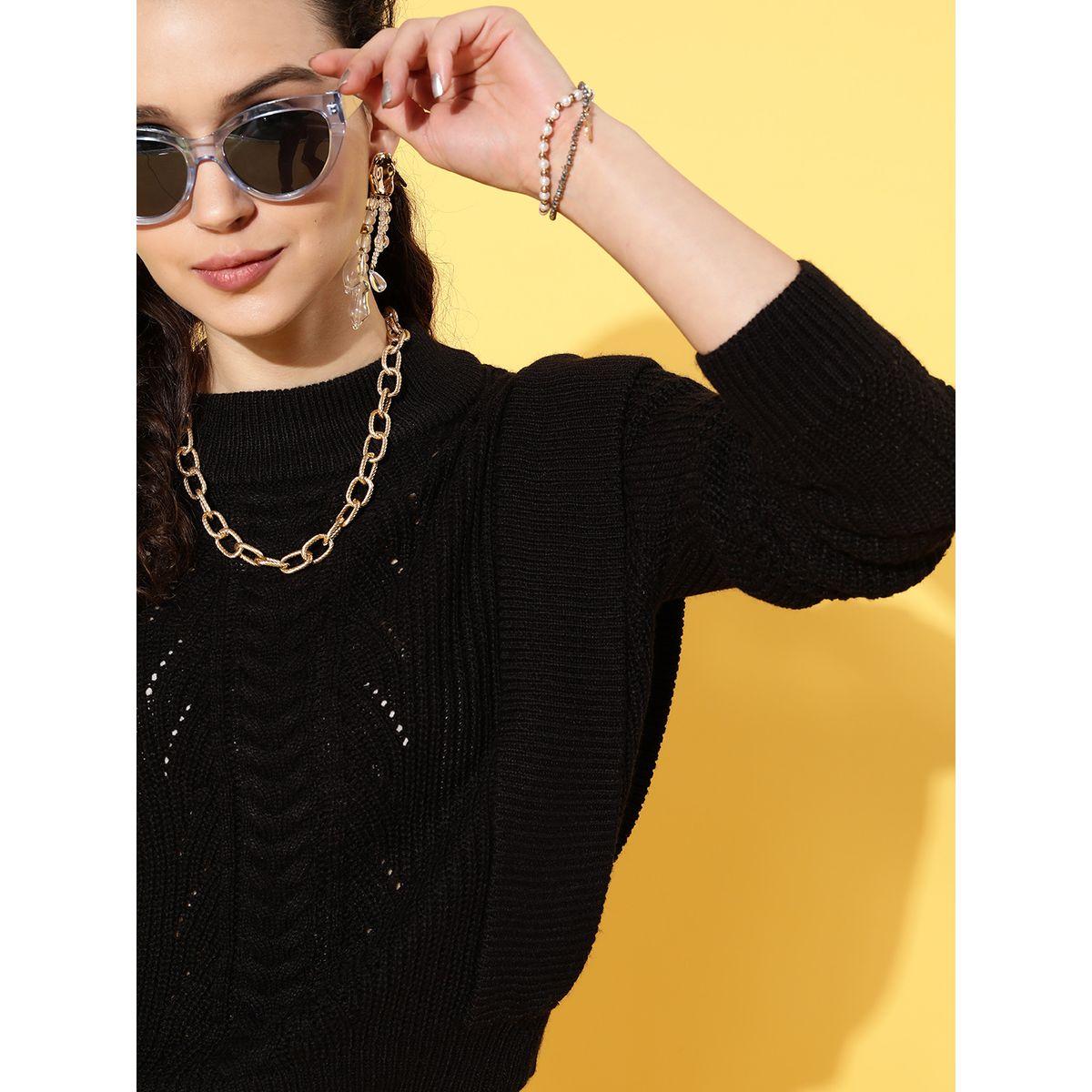 Rib Frill Detail Loose Knit Sweater-women-winterwear-cardigansandjumpers-jumpers-image-5