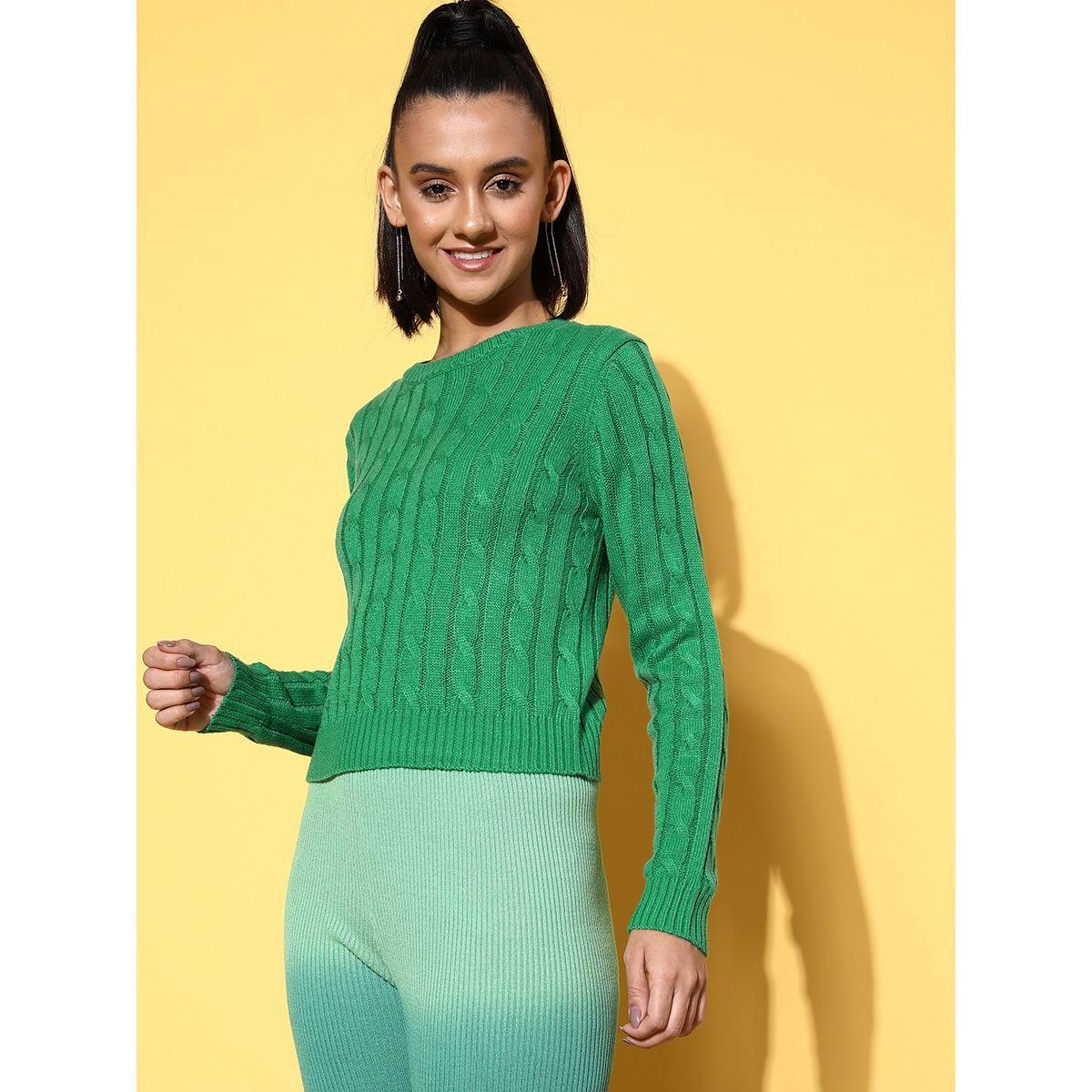 Cable Knit Long Sleeve Crop Sweater-women-clothing-cardigansandjumpers-jumpers-image-4