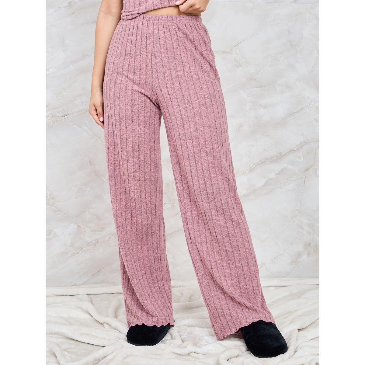 Styli Unwind Contrast Lace Rib Cami & Pyjama Set-women-clothing-nightwear-pyjamas-longsets-image-6