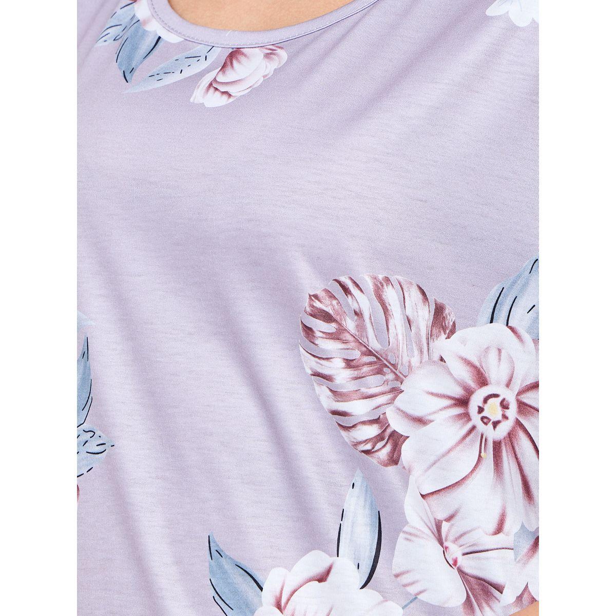 Styli Unwind All Over Floral Print Sleep T-Shirt Dress-women-clothing-nightwear-nighties-image-3