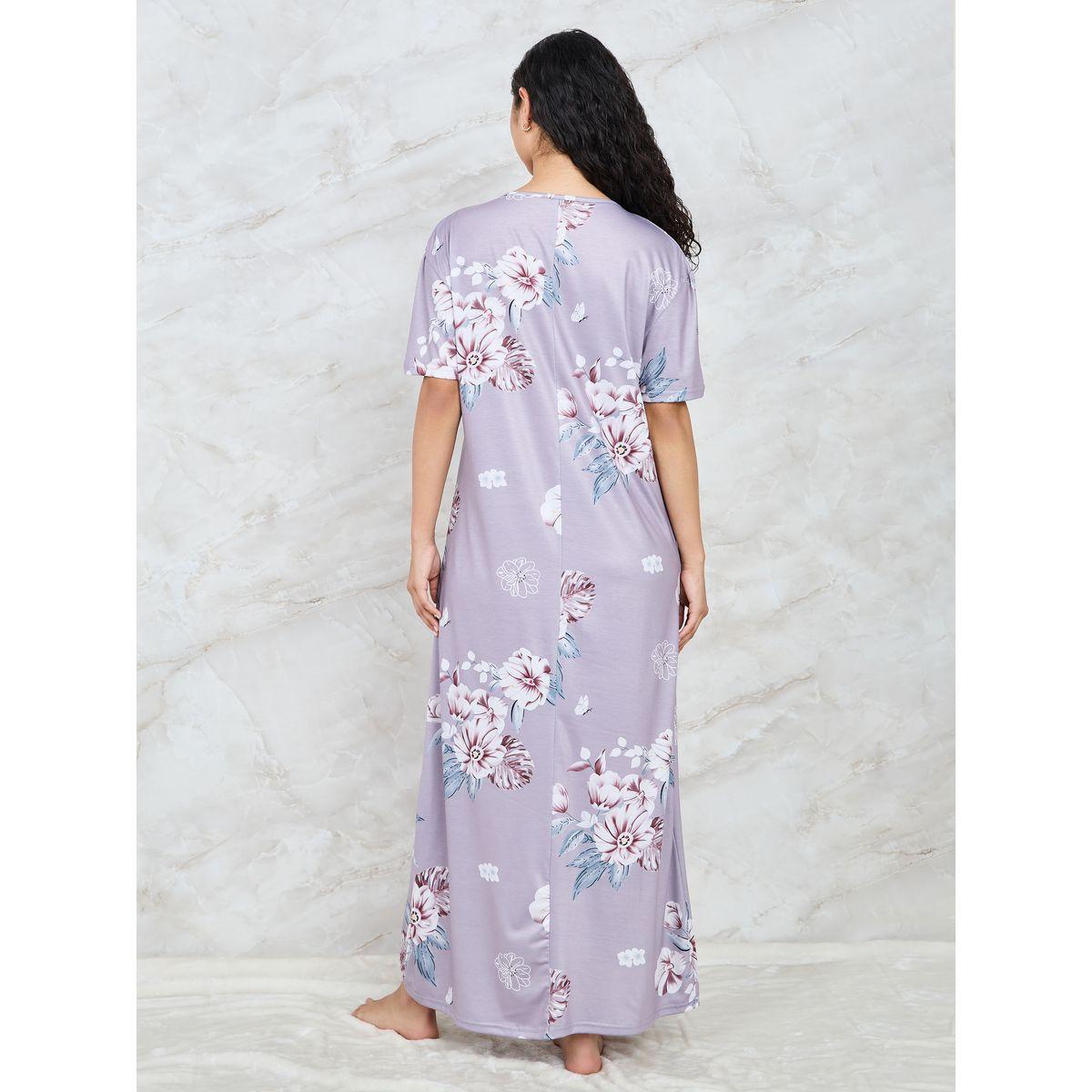 قميص نوم مطبع بالكامل بطبعة زهور-women-clothing-nightwear-nighties-image-4