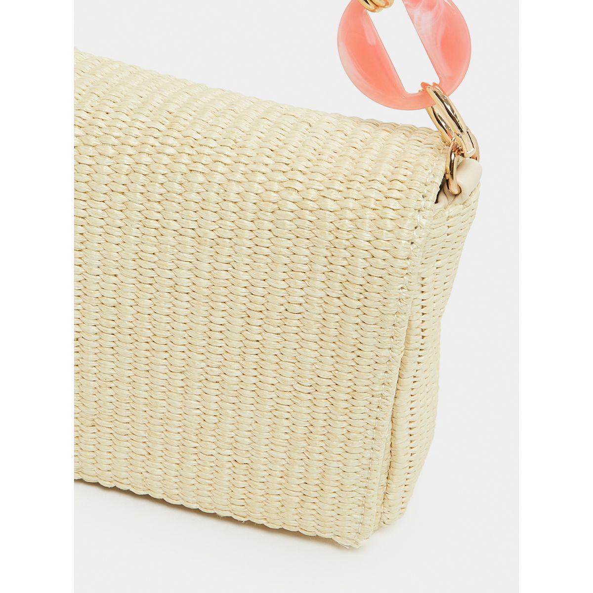 Styli Straw Chain Link Clutch Bag-women-bagsandwallets-handbags-image-2