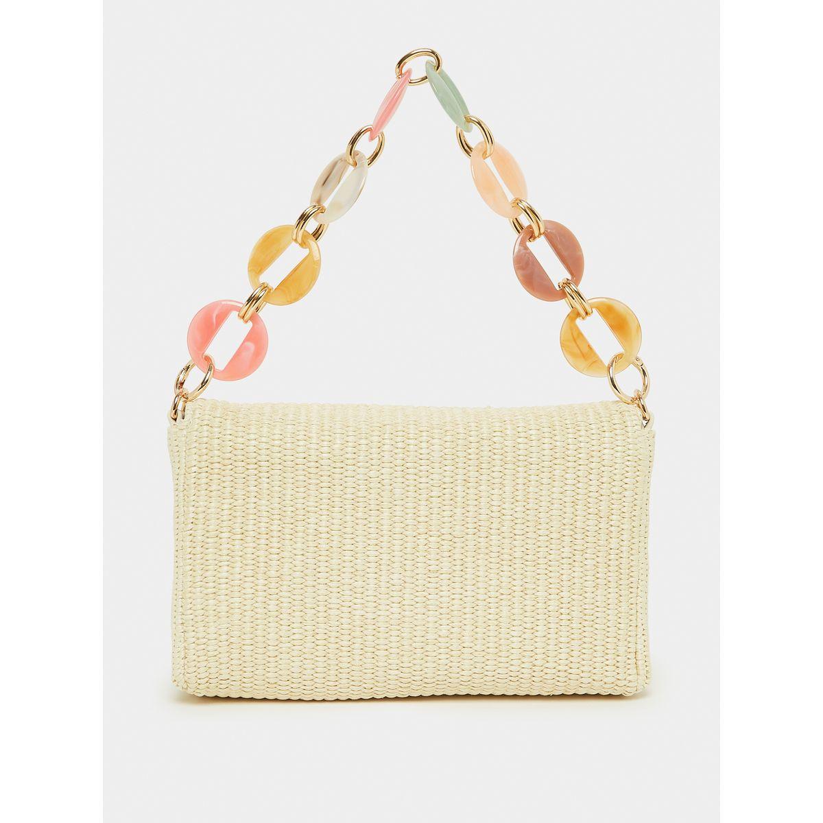 Styli Straw Chain Link Clutch Bag-women-bagsandwallets-handbags-image-3