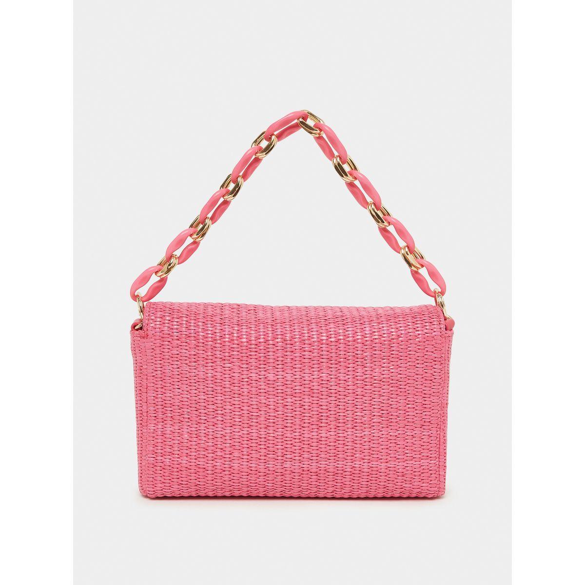 Styli Straw Chain Link Clutch Bag-women-bagsandwallets-handbags-image-3