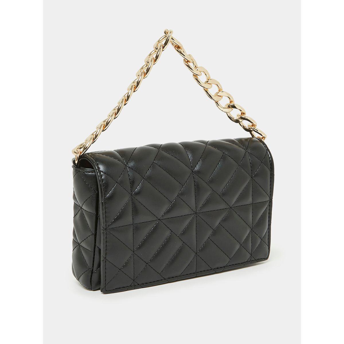 Styli Quilted Clutch Bag with Chain Strap-women-bagsandwallets-handbags-image-1