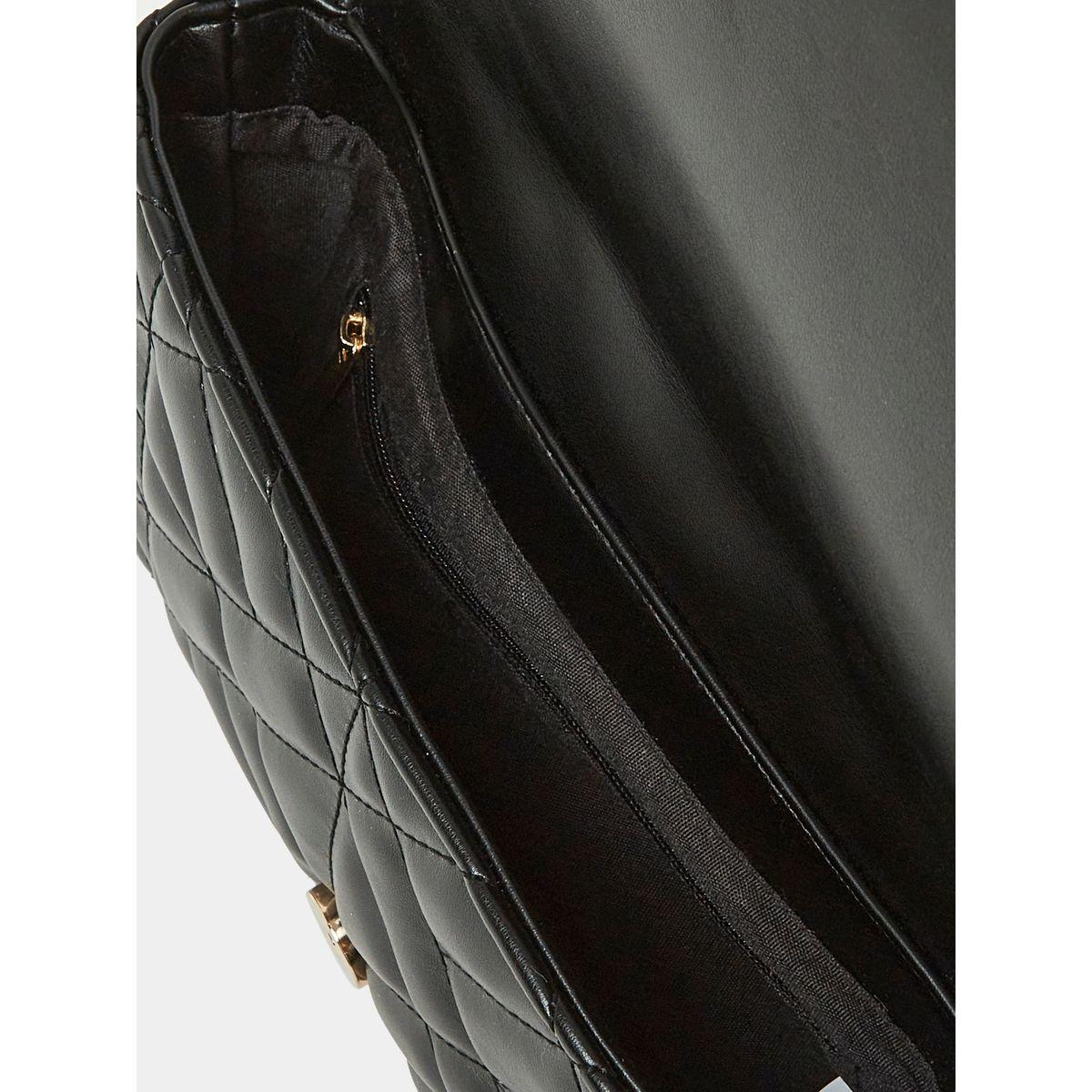 Styli Quilted Clutch Bag with Chain Strap-women-bagsandwallets-handbags-image-4