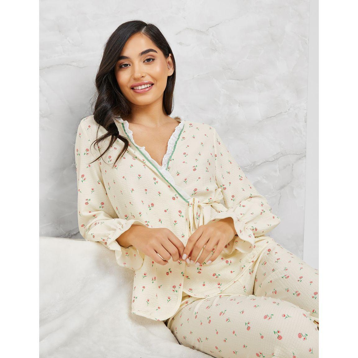 طقم بيجاما من ( بنطال + بلوزة )-women-clothing-nightwear-pyjamas-longsets-image-3