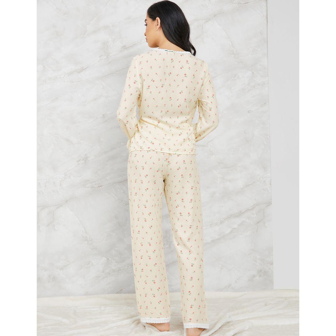 طقم بيجاما من ( بنطال + بلوزة )-women-clothing-nightwear-pyjamas-longsets-image-4