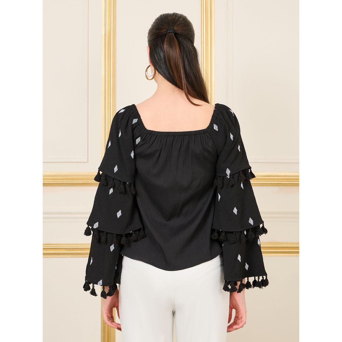 بلوزة بقصة عادية وتفاصيل مُطرّزة-women-clothing-shirtsandblouses-blouses-image-5