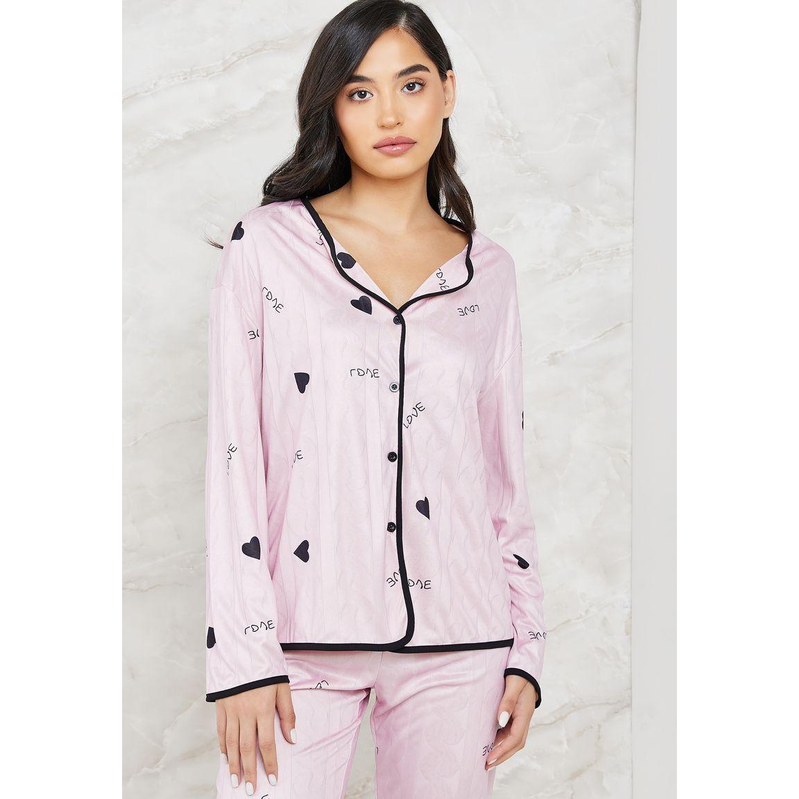 طقم بيجاما من ( بنطال + بلوزة )-women-clothing-nightwear-pyjamas-longsets-image-2