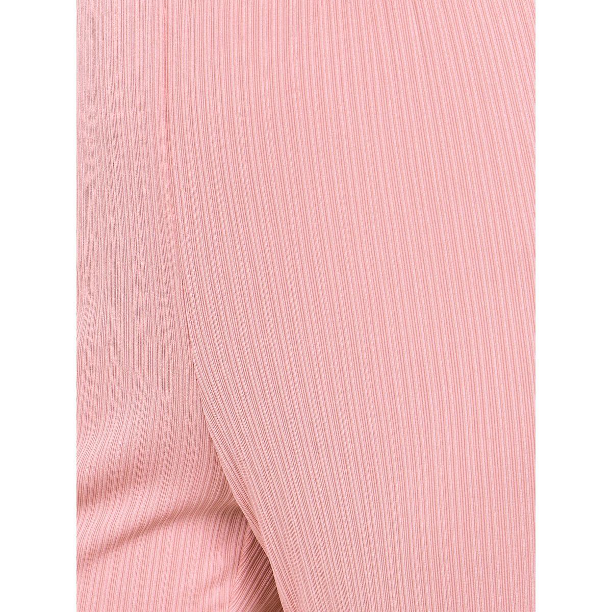 Styli Unwind Rib Button Through V Neck Lettuce Hem Shirt & Pyjama Set-women-clothing-nightwear-pyjamas-longsets-image-7