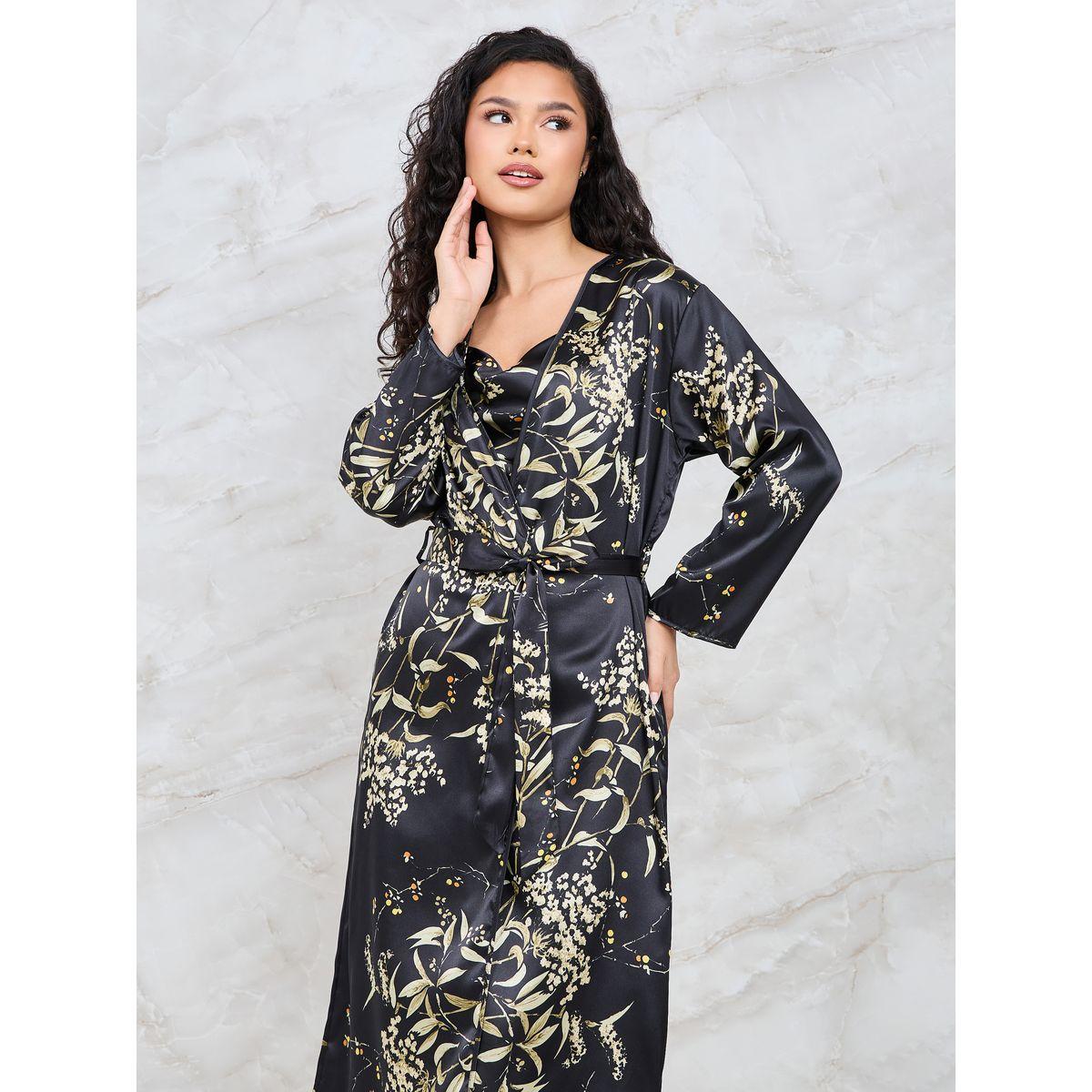 مجموعة من 4 ( شورت، روب، قميص نوم، كامي )-women-clothing-nightwear-pyjamas-shortsets-image-10