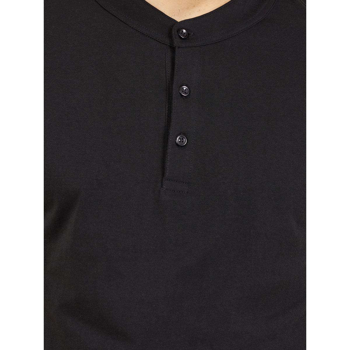 Styli Solid Compact Jersey Pure Cotton Henley T-Shirt-men-clothing-tshirtsandpolos-tshirts-image-3