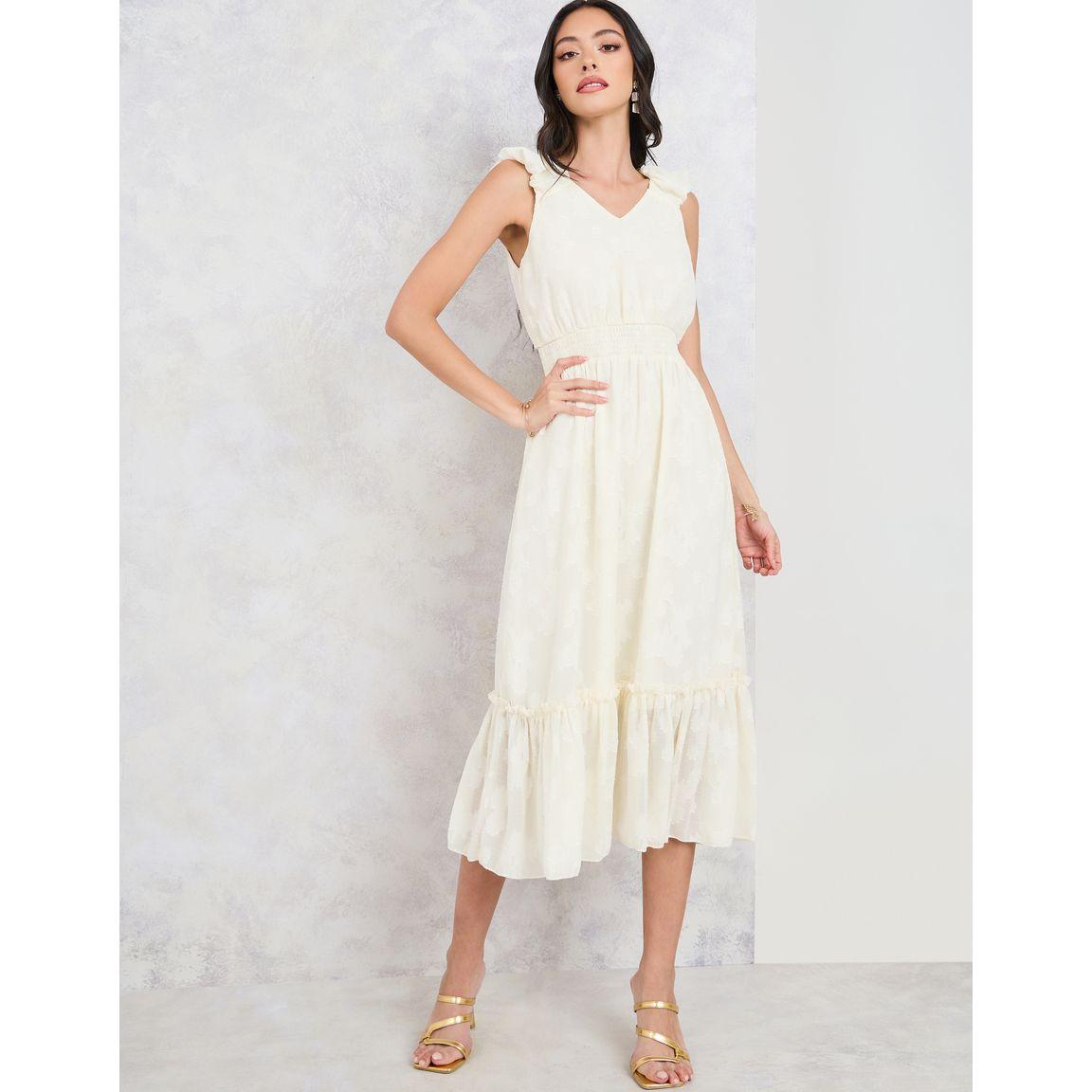 Styli Burnout Textured Smocked Detail Sleeveless Midi Dress-women-clothing-dresses-image-2