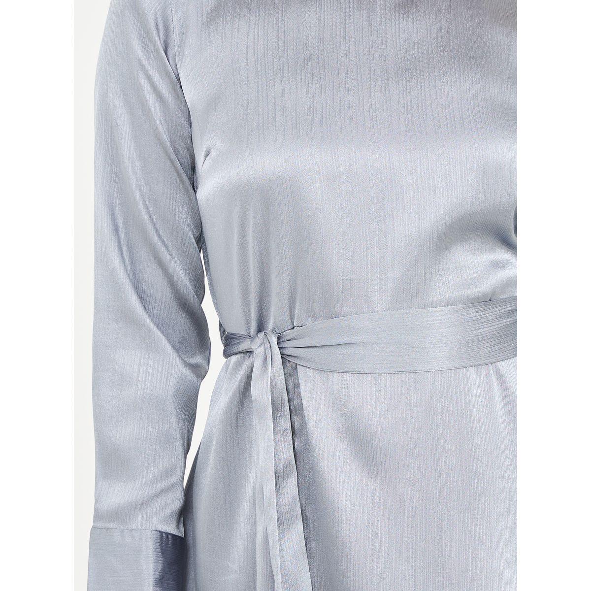 Styli Solid Self Tie Up Top and Wide Leg Pant Set-women-clothing-coordsets-image-3