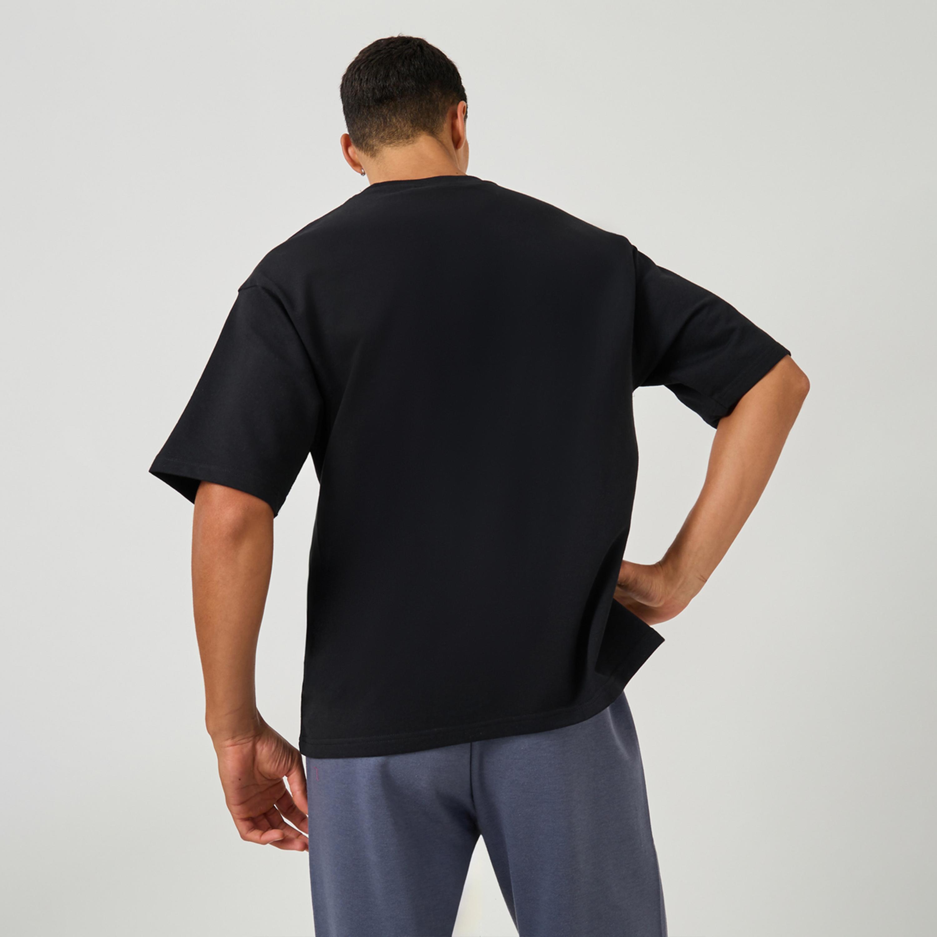 Styli Oversized Panel Detail Terry T-Shirt-men-clothing-tshirtsandpolos-tshirts-image-4