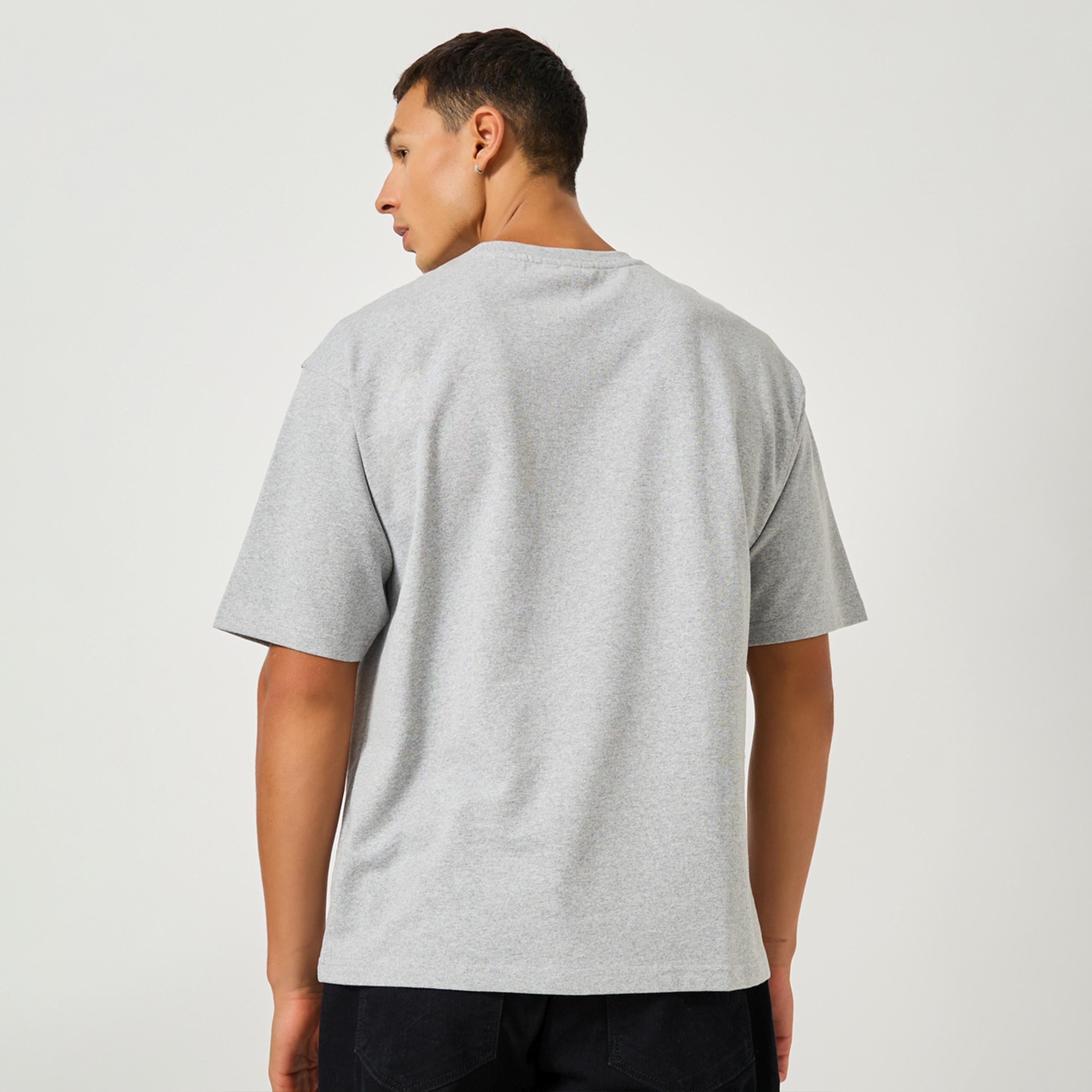 Styli Oversized Panel Detail Terry T-Shirt-men-clothing-tshirtsandpolos-tshirts-image-4