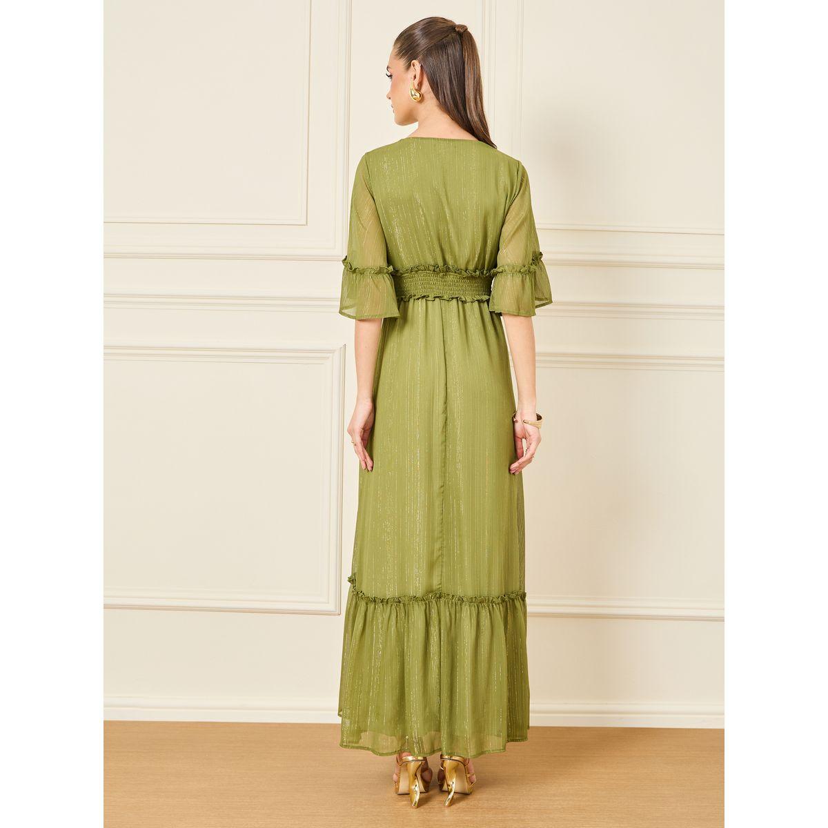 ستيلي لوركس بتفصيل خصر بخط A على شكل ماكسي-women-clothing-dresses-image-4