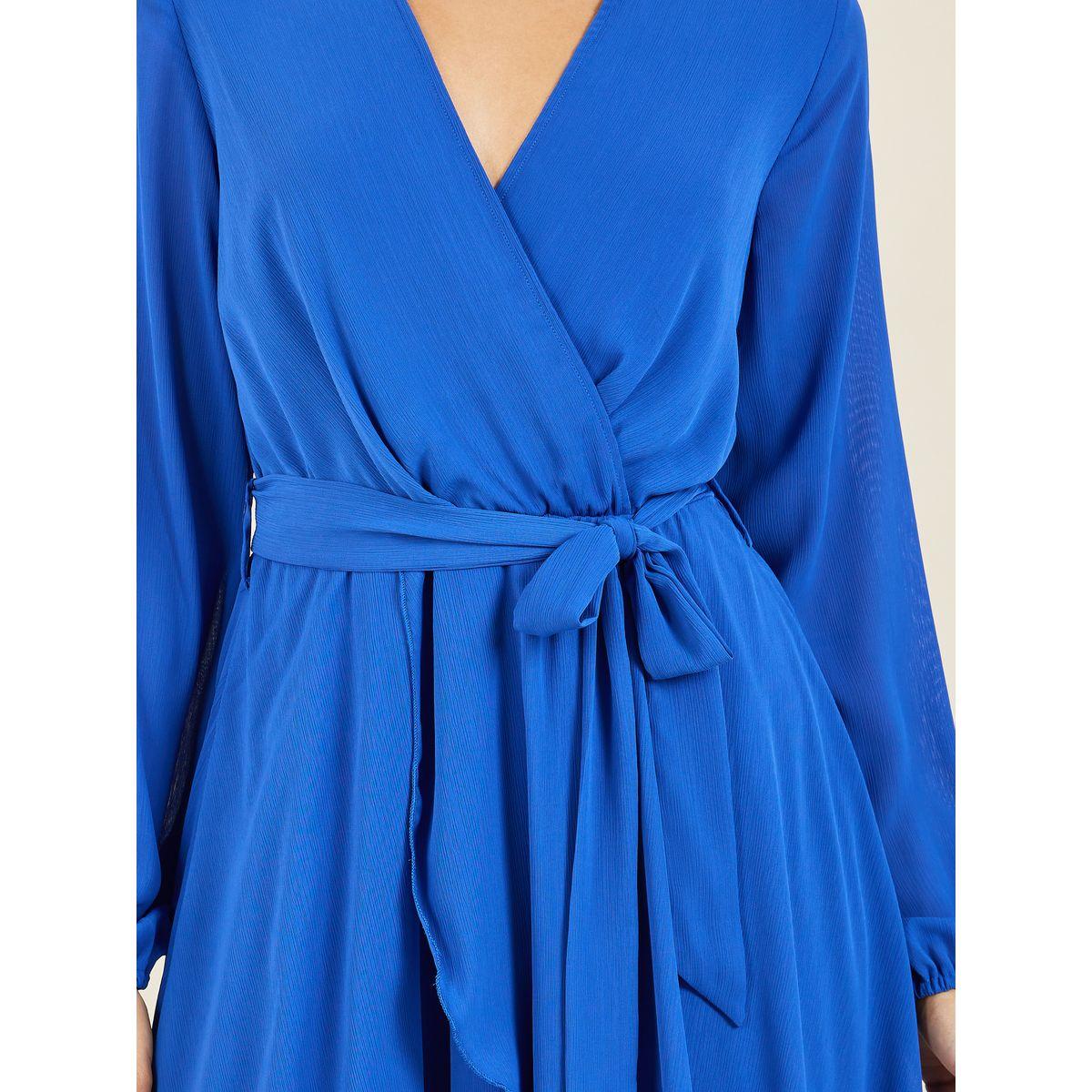 Styli Solid Asymmetric Hem Self Tie A-Line Midi Dress-women-clothing-dresses-image-3