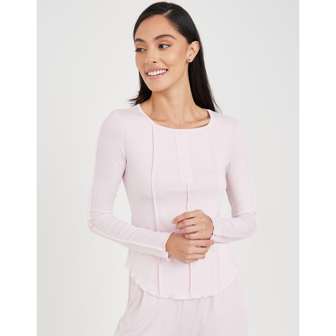 Styli Unwind Corset Detail Lettuce Hem Long Sleeves T-shirt and Pyjama Set-women-clothing-nightwear-pyjamas-longsets-image-3