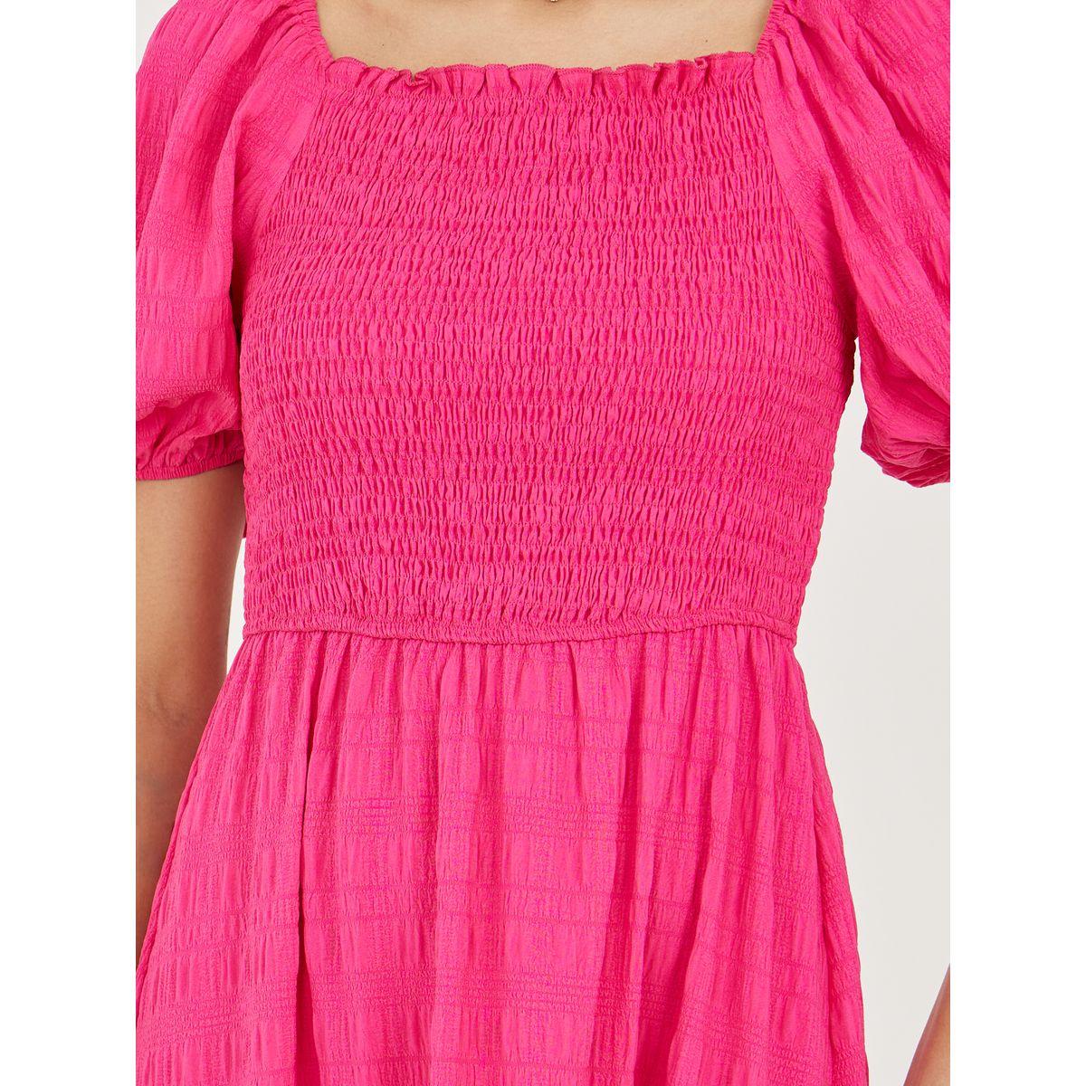 فستان ميدي بتفاصيل بارزة الملمس-women-clothing-dresses-image-3