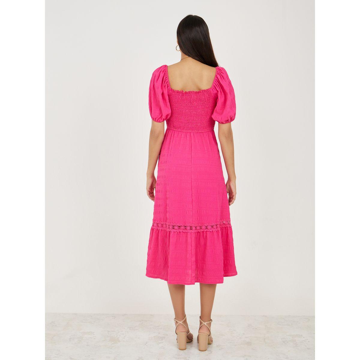 فستان ميدي بتفاصيل بارزة الملمس-women-clothing-dresses-image-4