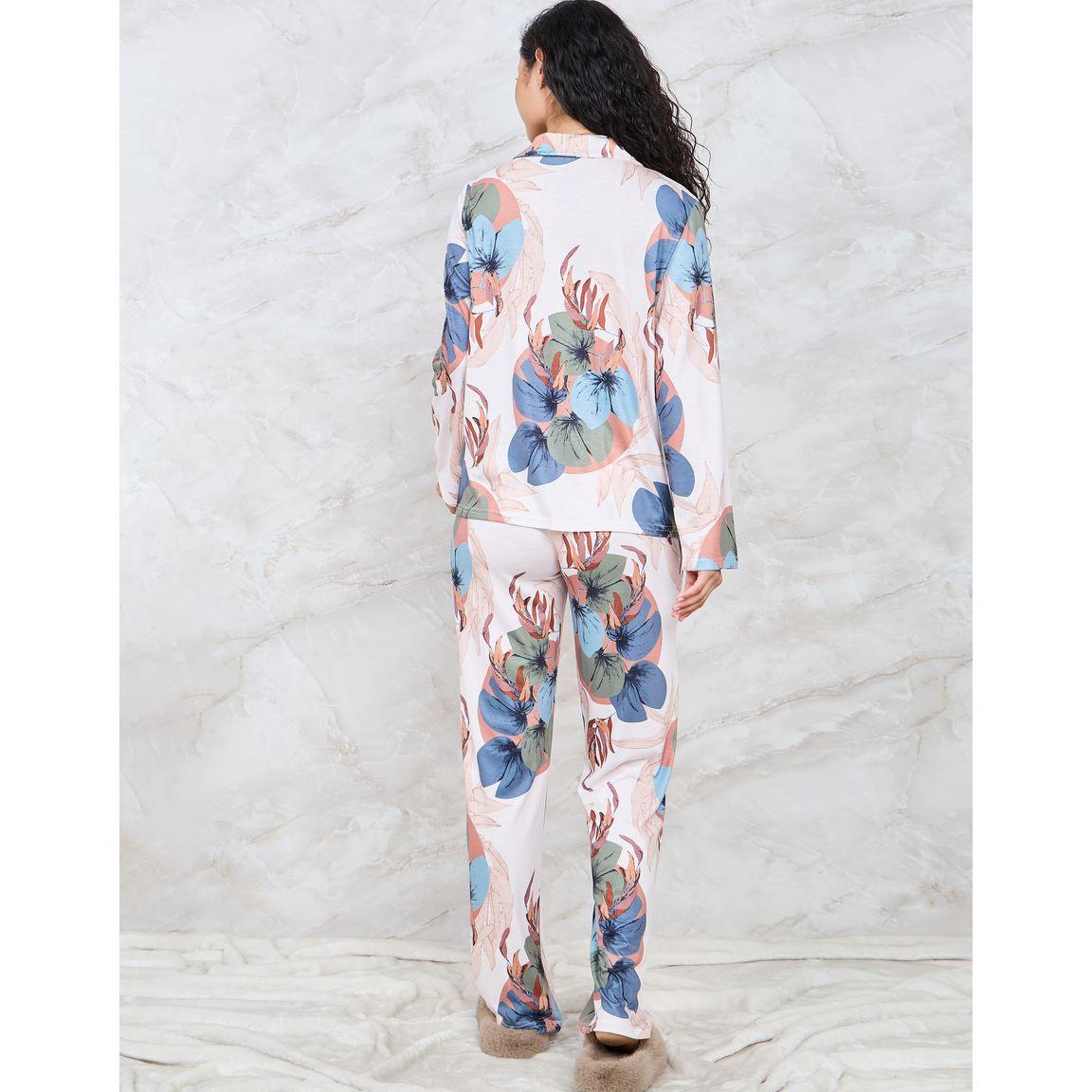 طقم بيجاما من ( بلوزة + بنطال )-women-clothing-nightwear-pyjamas-longsets-image-5
