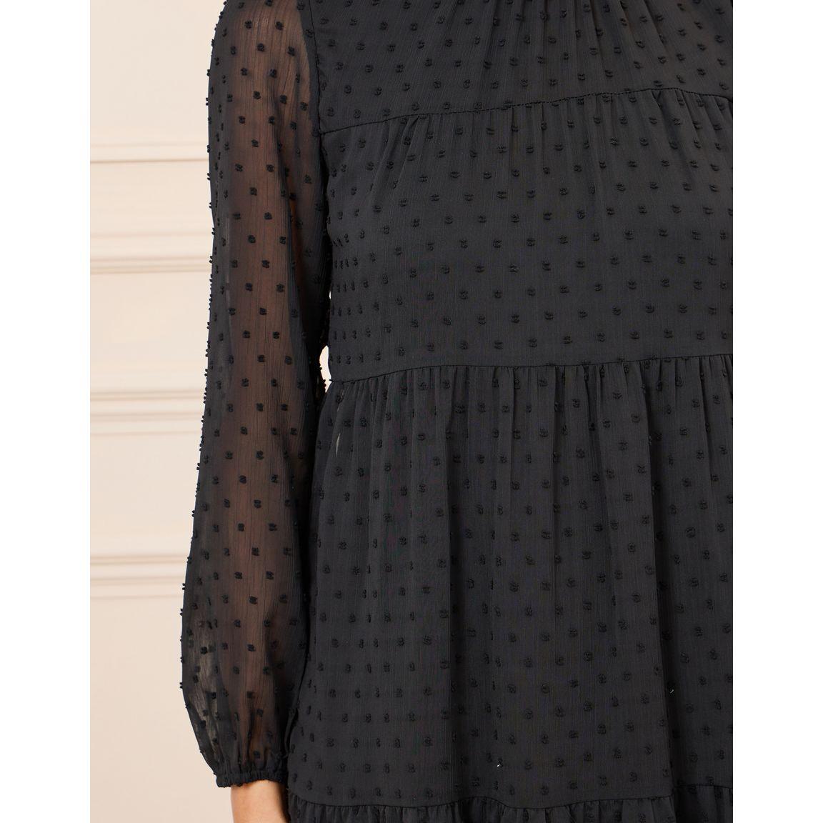 Styli Dobby High Neck Tiered Midi Dress-women-clothing-dresses-image-3