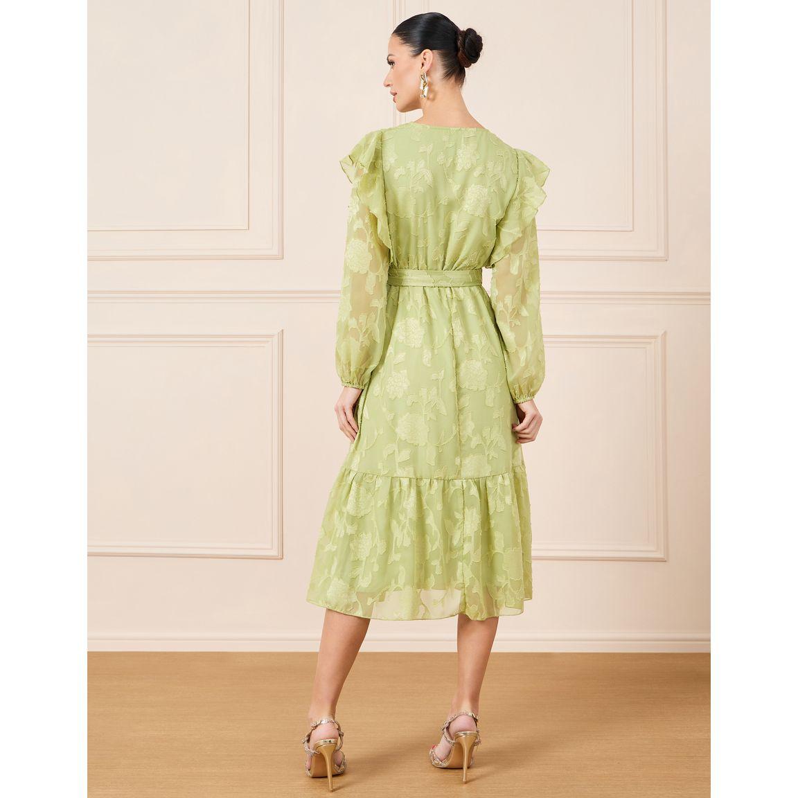 فستان ميدي بنمط لف وكشكش-women-clothing-dresses-image-4