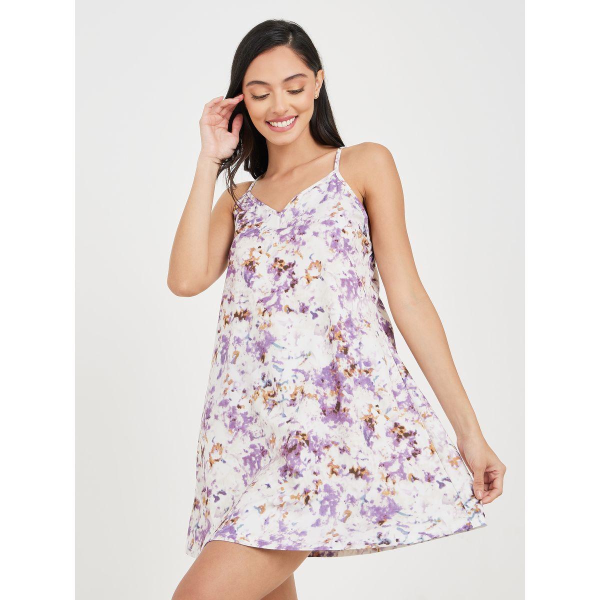 Styli Unwind Pack of 2 - AOP Cami Slip Dress and Robe Set-women-clothing-nightwear-robes-image-5