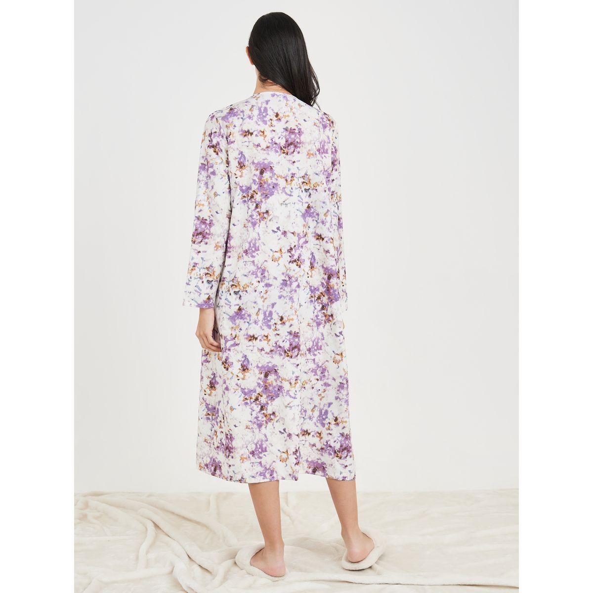 Styli Unwind Pack of 2 - AOP Cami Slip Dress and Robe Set-women-clothing-nightwear-robes-image-6