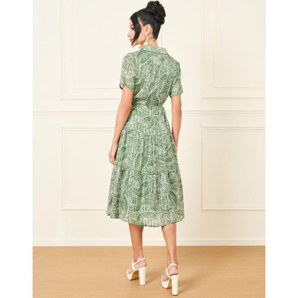 فستان بطبعة بيزلي مع رباط خصر-women-clothing-dresses-image-4
