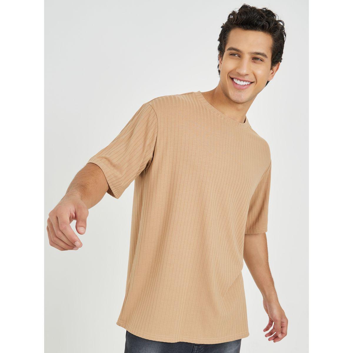 Styli Premium Oversized Ribbed Knit T-Shirt-men-clothing-tshirtsandpolos-tshirts-image-1